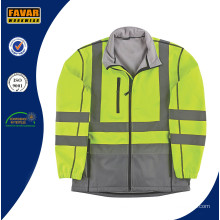 High Vis 2 Tone Waterproof Respiratable Softshell Jacket